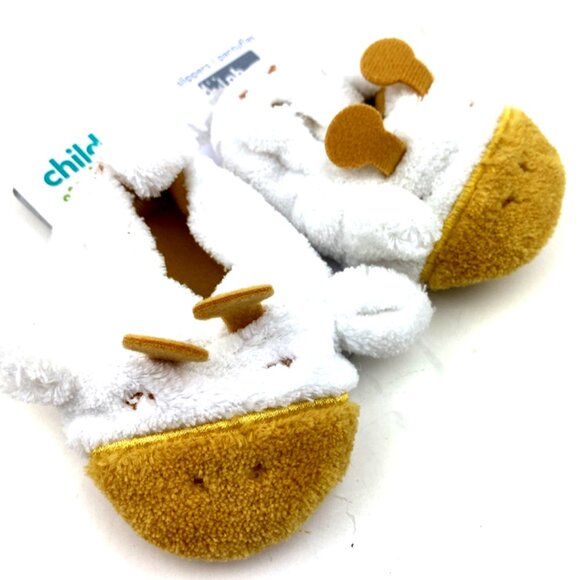 Baby Slippers Carter's Size Newborn Giraffe Booties Infant Children Kids Fabric - Picture 2 of 5